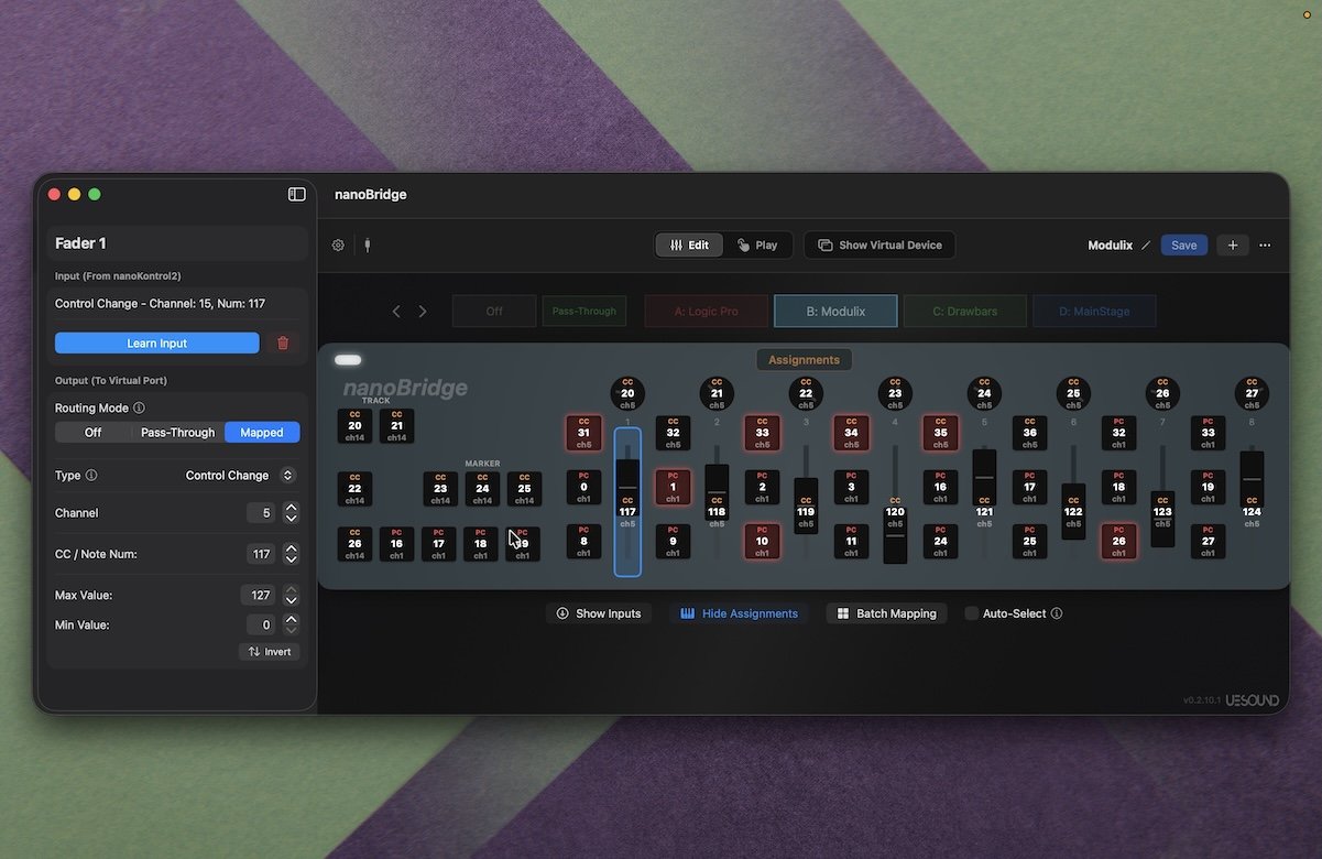 nanoBridge Presets and LED Feedback